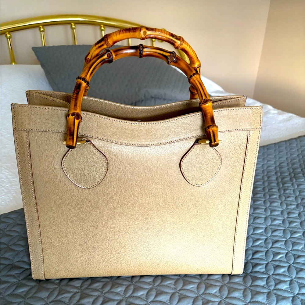 Gucci Diana Bamboo Tote Bag